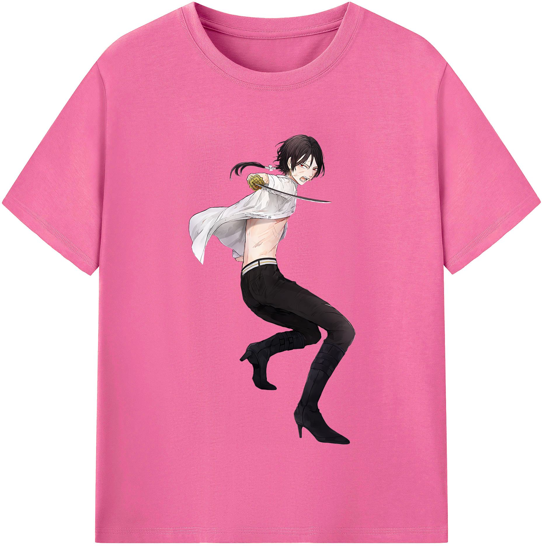 （画像用） 刀剣乱舞 Touken Ranbu レディースカジュアルプリントTシャツ（綿100％）
